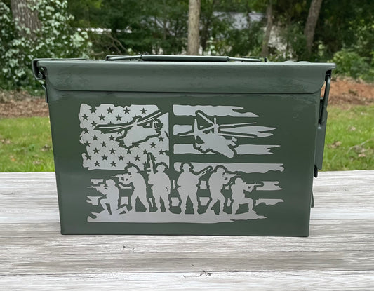 Ammo Can - Military with Helicopters
