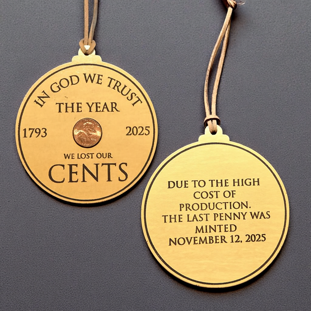 Commemorative Penny Ornament – “The Last Minted Year”