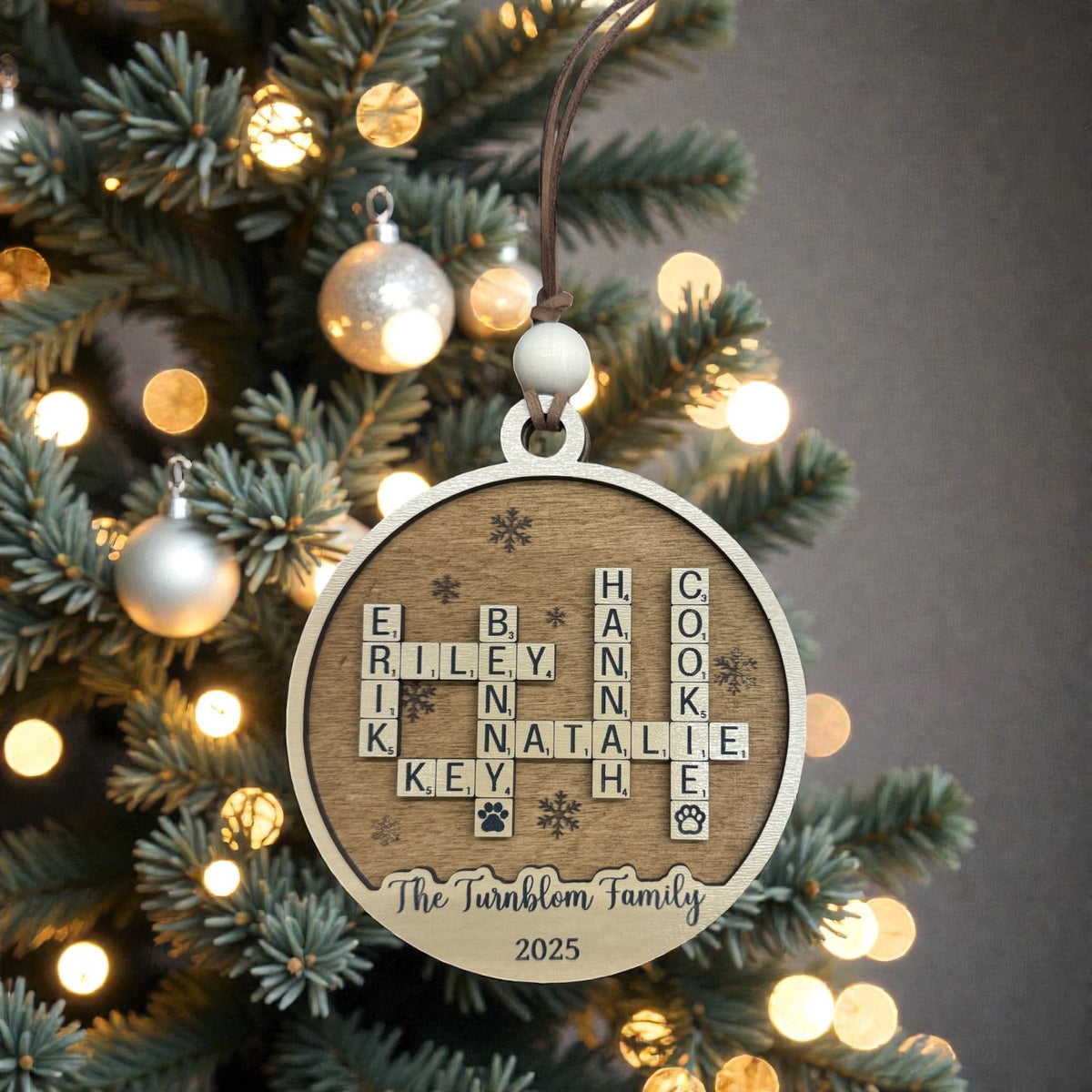 Personalized Tile Ornament