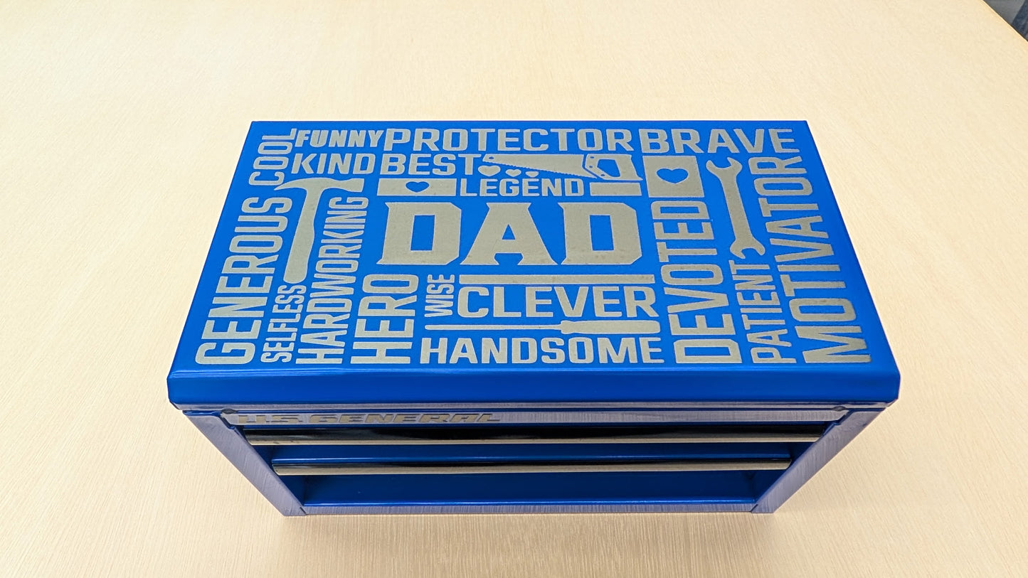 Mini Toolbox– Custom Laser Engraved Gift for Tool Enthusiasts