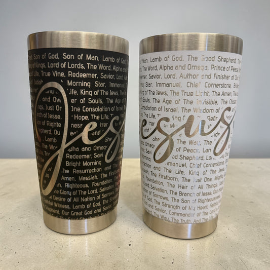 20oz tumbler - Jesus Names