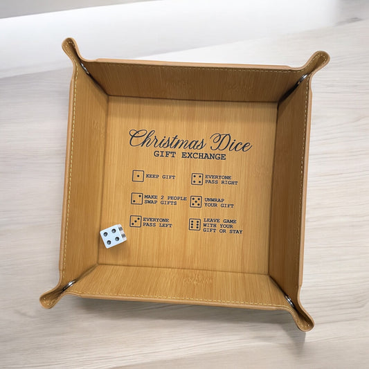 Christmas Dice Game Tray